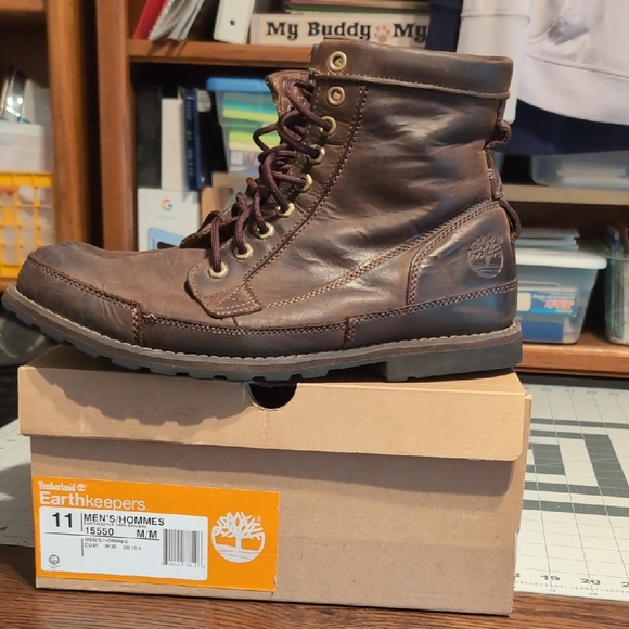 Timberland Earthkeepers Men's Dark Brown Leather Boots - Picture 1 of 11